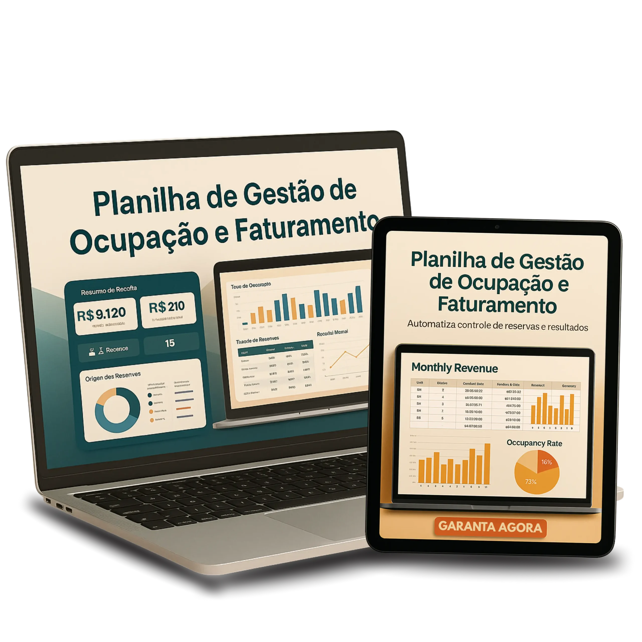 Mockup da Planilha de Ocupação e Faturamento