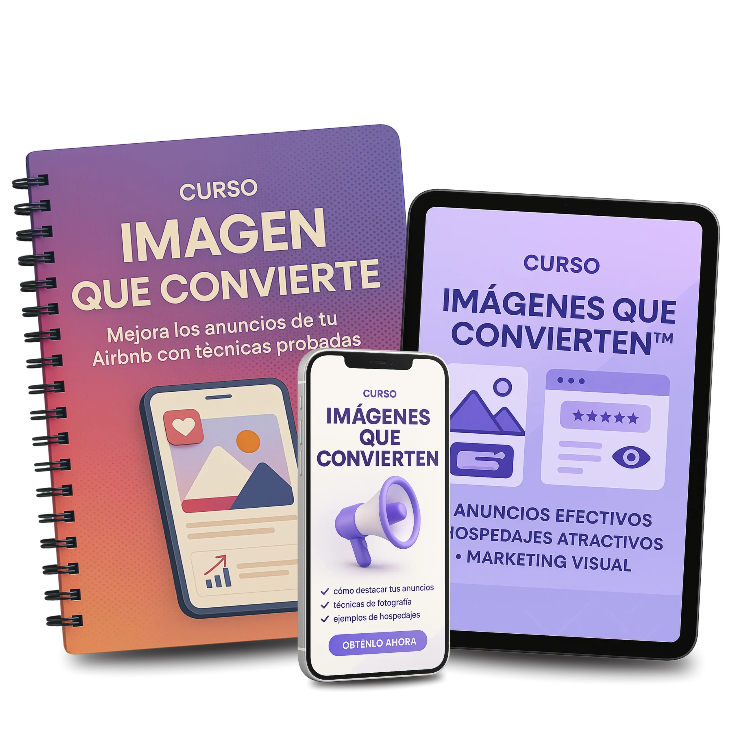Mockup del Mini Curso Imagen que Convierte
