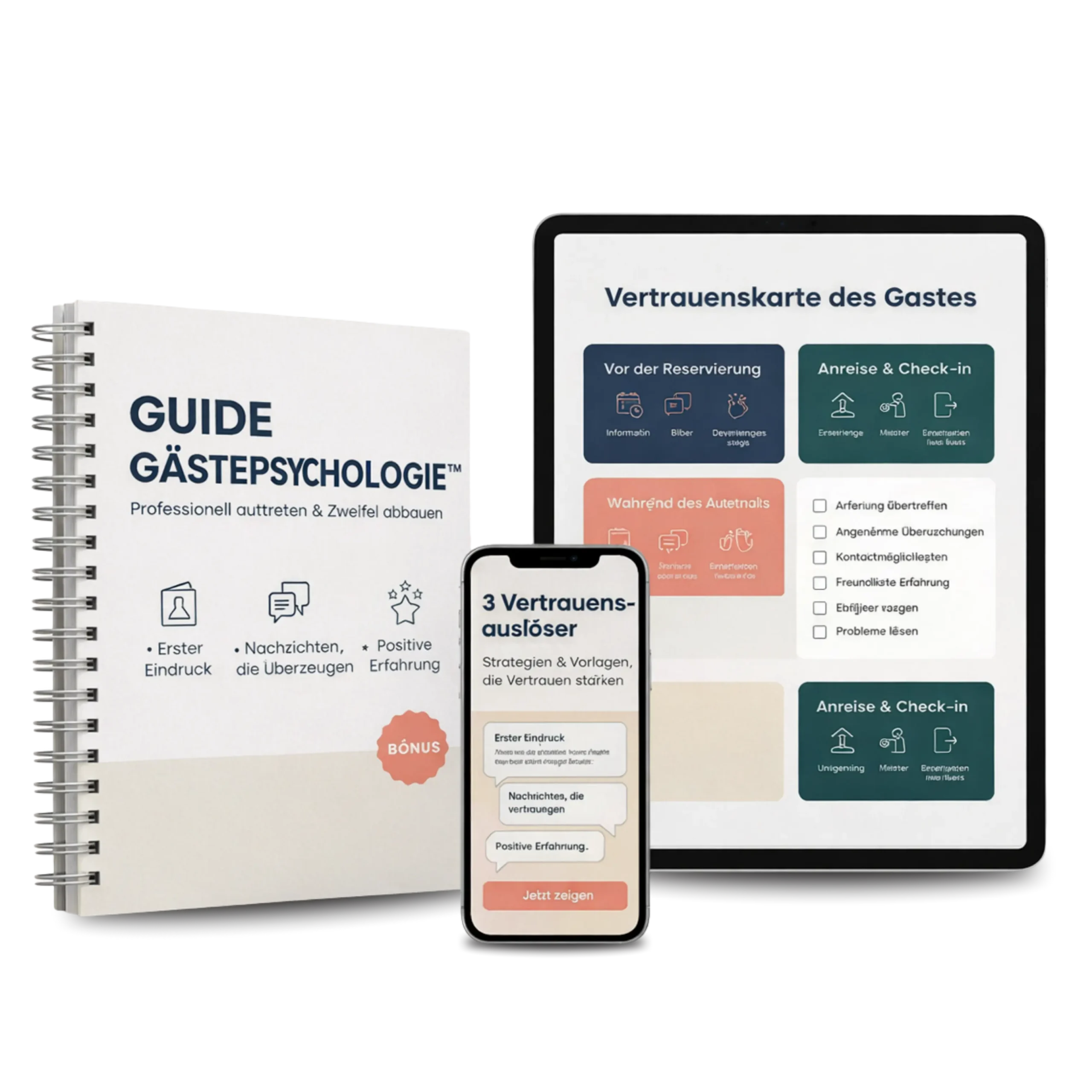 Mockup des Guide Gästepsychologie