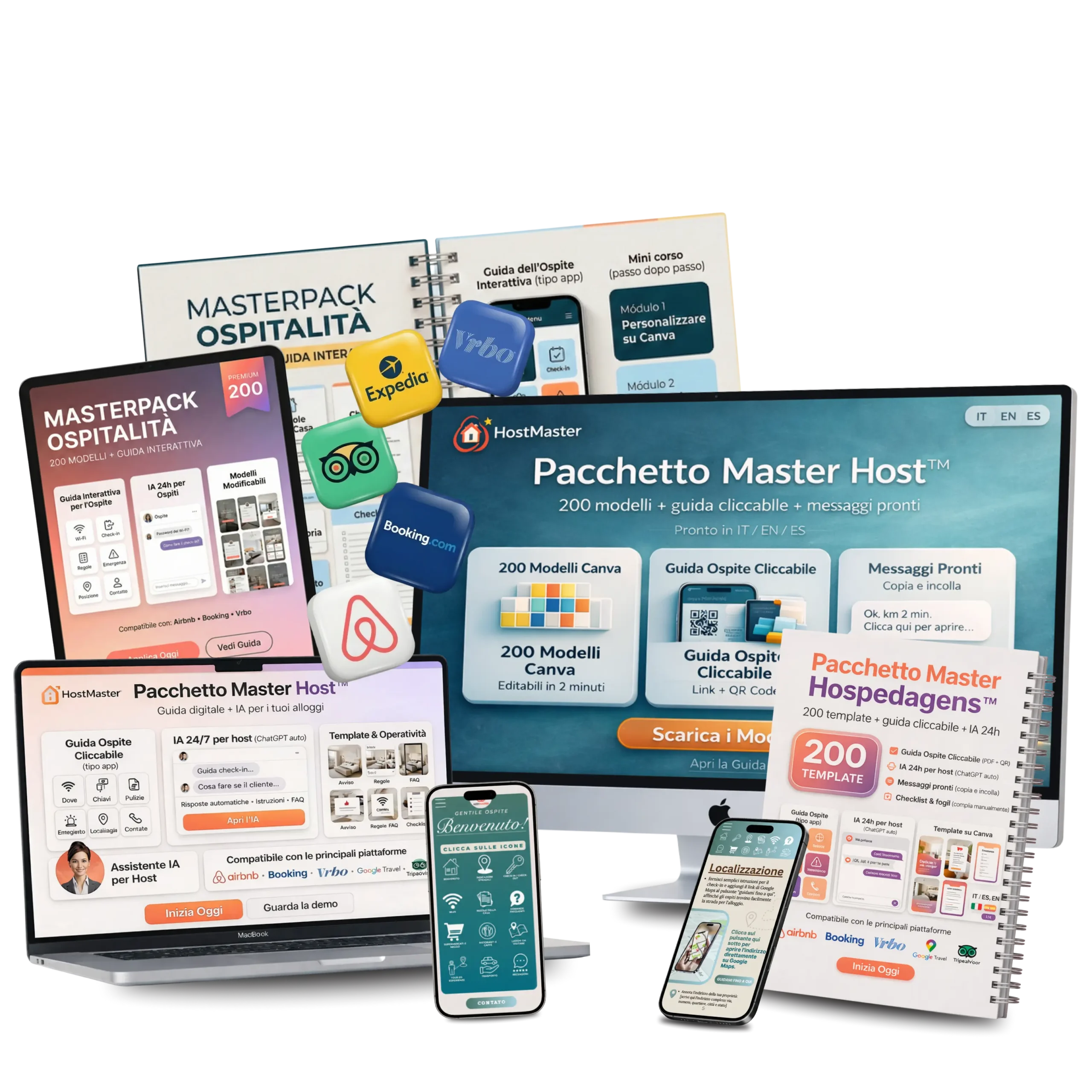 Mockup — Master Host Pack (Italiano)